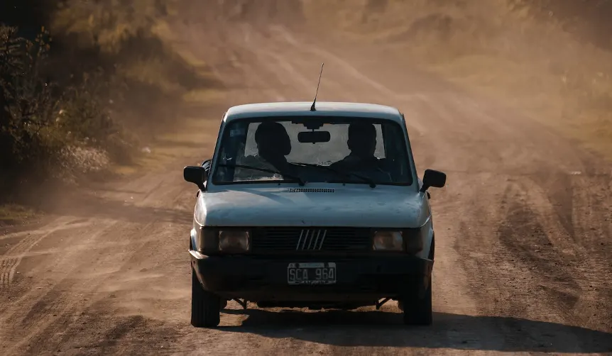 Fiat Panda 141 on dirt road