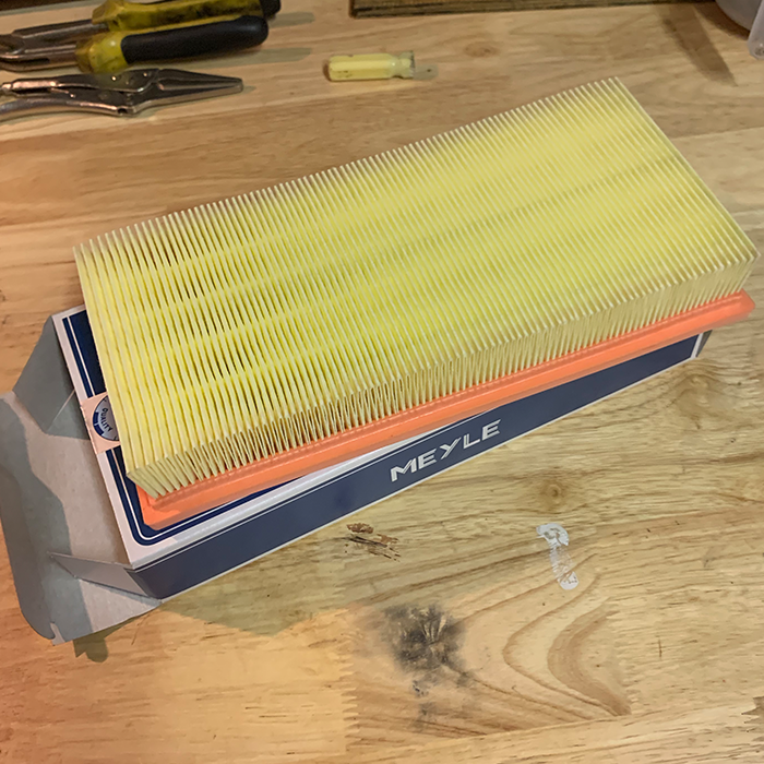 Replace Mk1 Golf air filter (1.8lt injected engine)