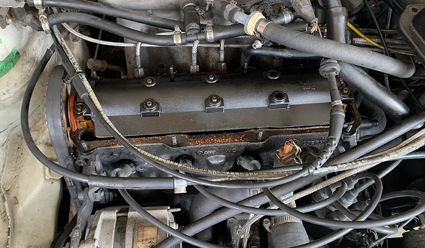 Lift off the rocker cover